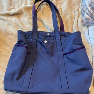 Purple Tote Bag with Dual Handles